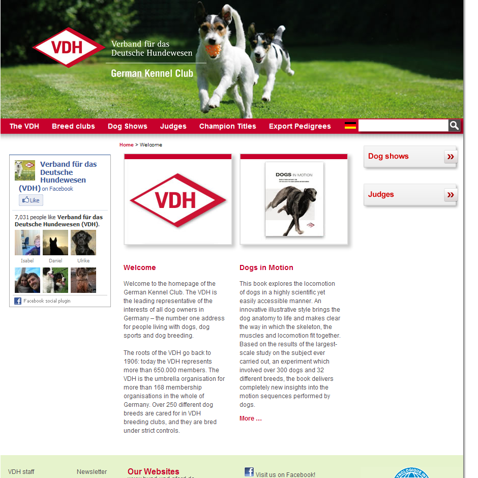 VDH -Verband für das Deutsche Hundewesen